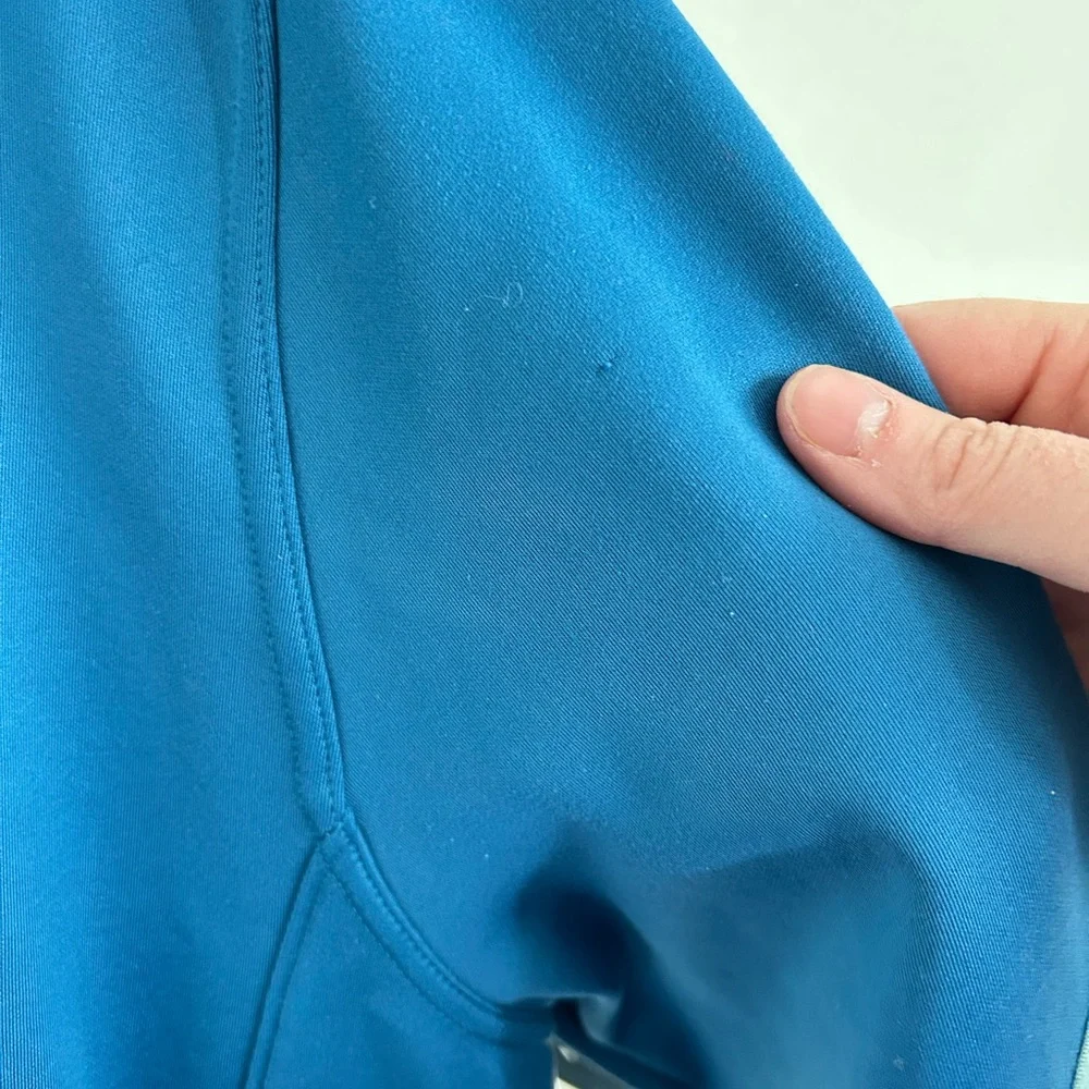 Nike Woman's Zip-Up Sweater in Blue with White Accents